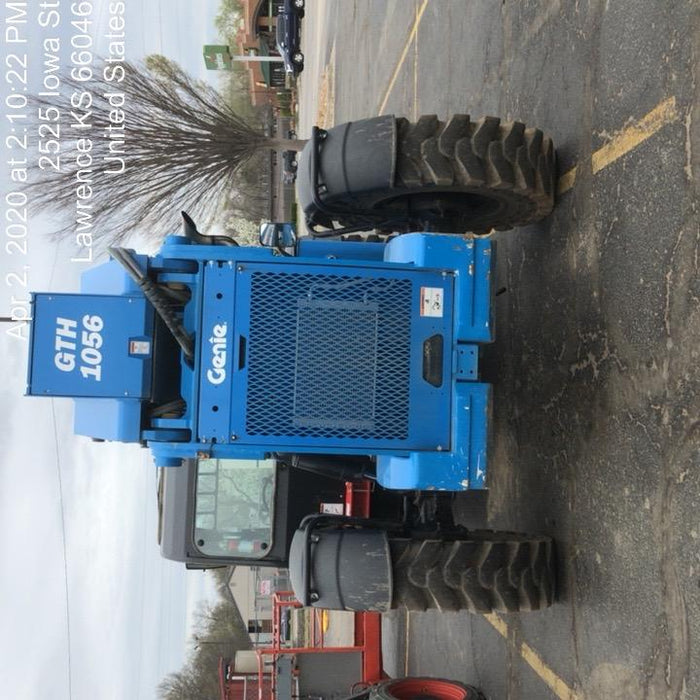 2018 Genie GTH-1056 Genie GTH-1056 w/Enclosed Cab w/HVAC, Work Lights, Solid Tires, Beacon, 60" Carriage and Forks