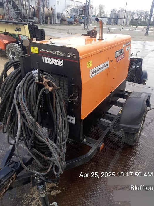 2021 Lincoln Electric Vantage 322 Vantage 322 Ready Pak 3 w/ Decals, ORANGE (includes trailer, cable rack, fender light kit) NO Telematics