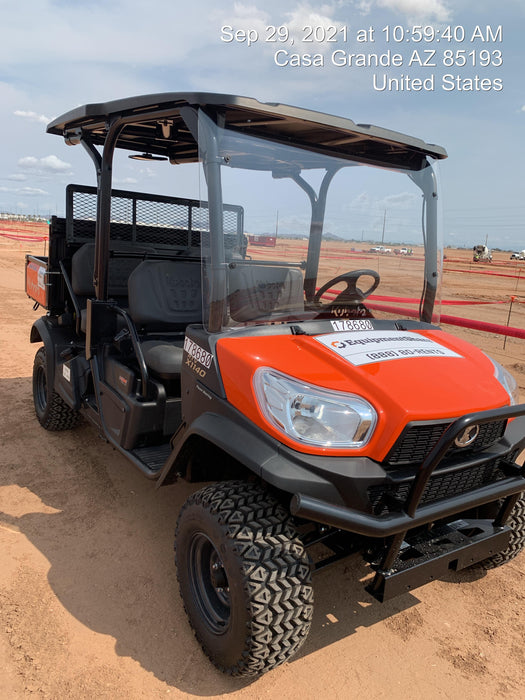 2021 Kubota RTV-X1140W-H Plastic Canopy, Windshield Acrylic Clear, LED Strobe Light, Wire Harness Kit, Back up Alarm