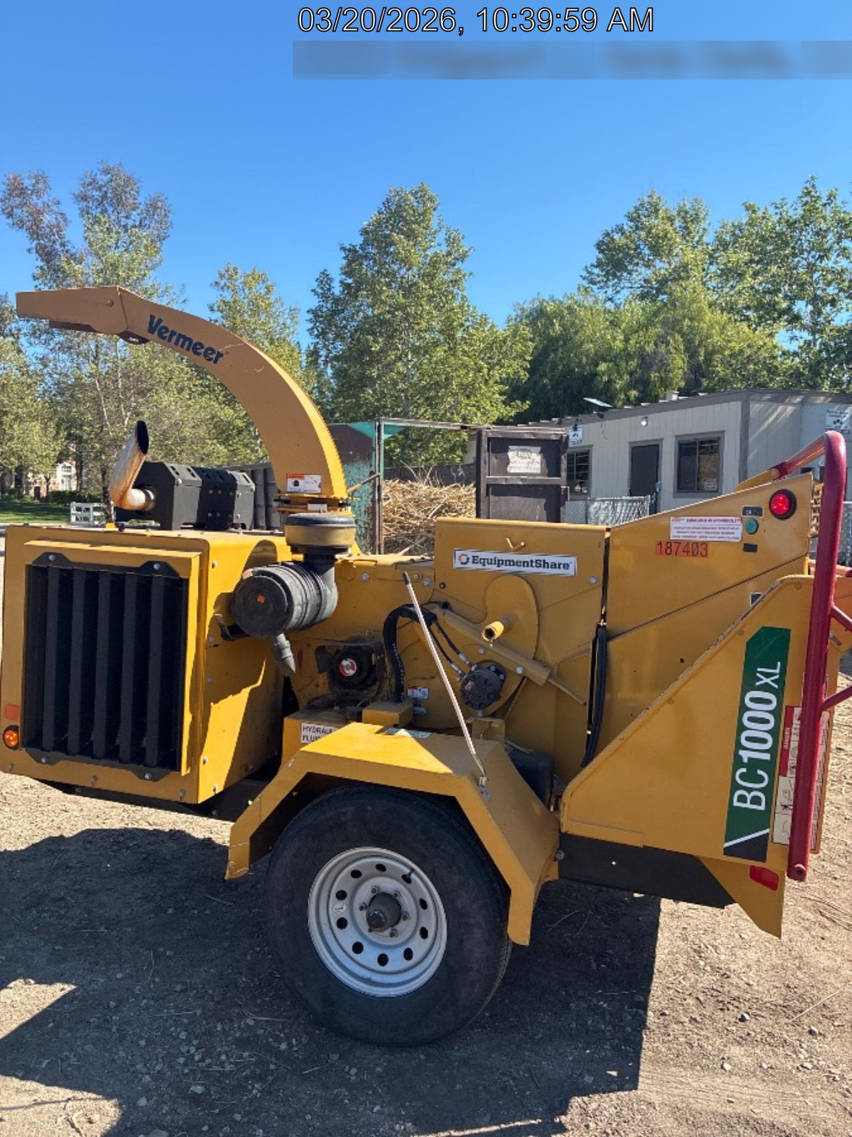 2021 VERMEER BC1000XL Diesel