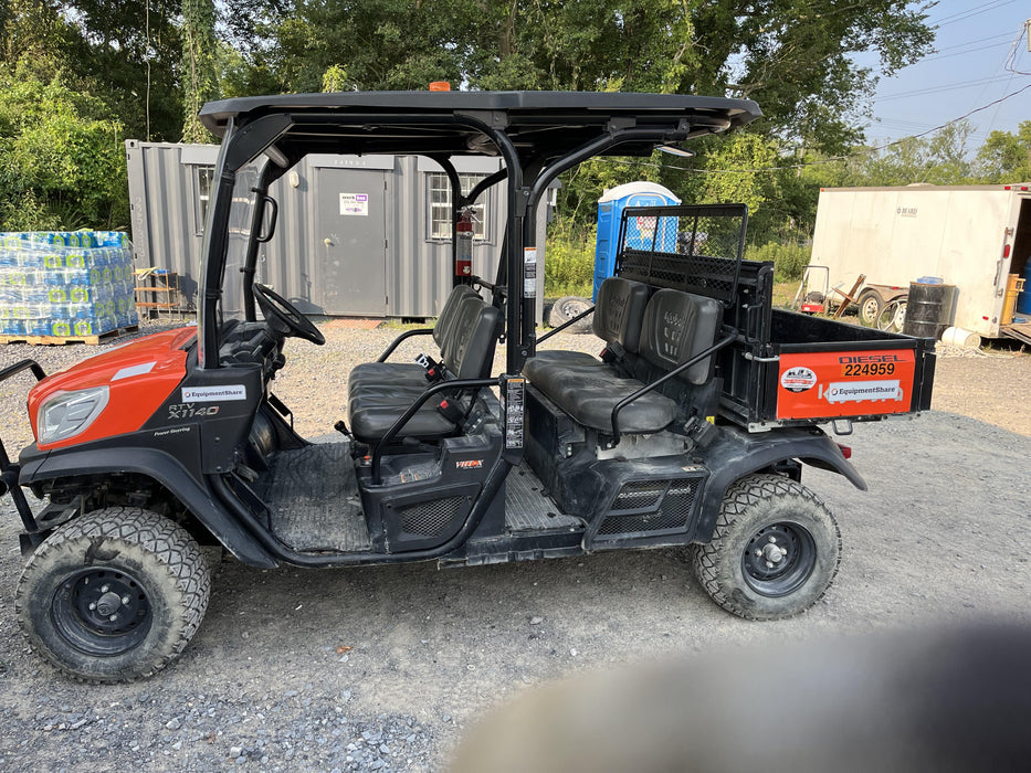 2022 Kubota RTV-X1140W-H Plastic Canopy, Windshield Acrylic Clear, LED Strobe Light, Wire Harness Kit, Back up Alarm