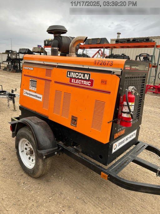 2021 Lincoln Electric Vantage 549X Ready Pak 3, ORANGE (includes trailer, cable rack, fender light kit)