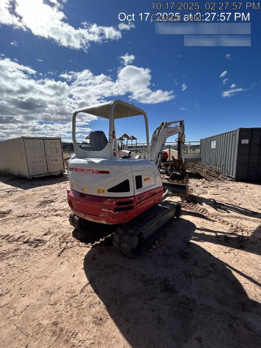 2020 Takeuchi TB235-2R Canopy, Rubber Tracks, Manual TAG QC