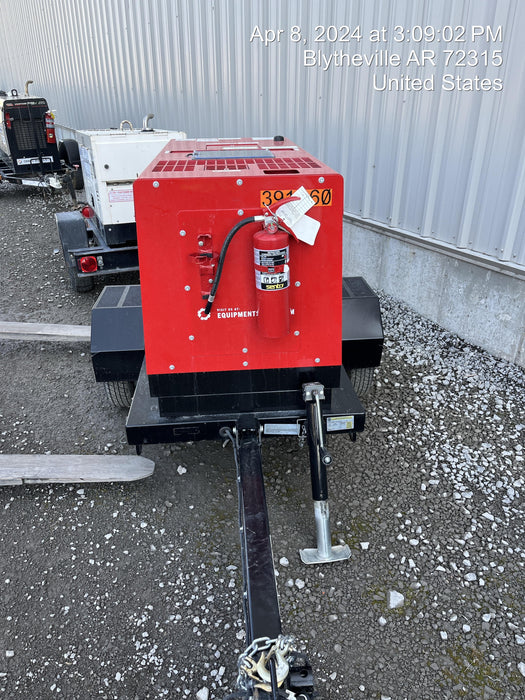 2023 Shindaiwa DGW400MDL Kubota D902 Engine, 23 HP, Dual Op Welder, Wire, Arc, Droop Stick, Tig, and CC Stick Functionality, Simulphase, 3 Phase and 1 Phase Gen Output, Single Axle NB Trlr, Slr Trckl Chrg 12V 12W, Fire Ext, T3