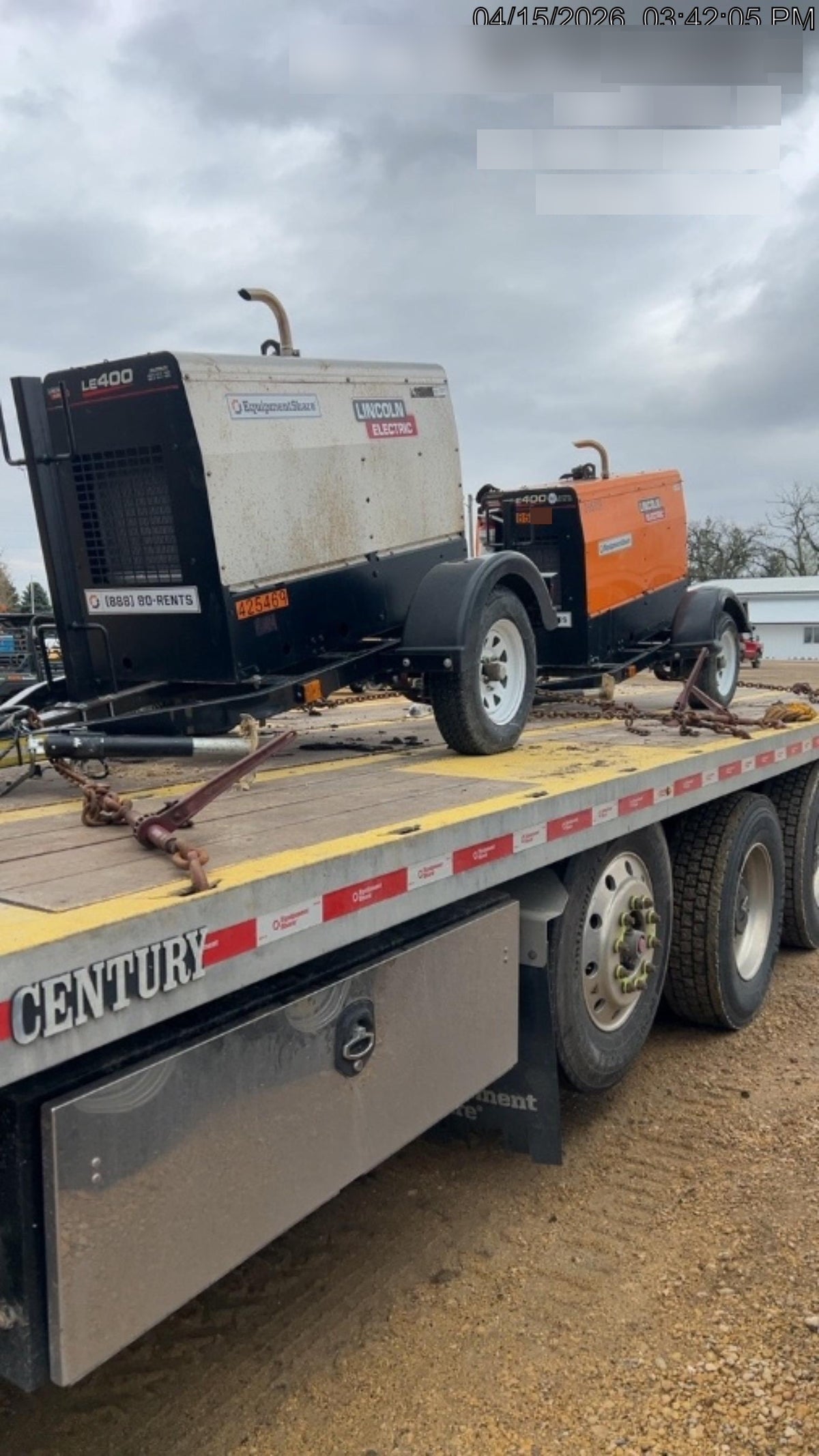 2022 Lincoln Electric LE400 Kubota V1505, Trlr, Cable Rack, Light Kit, ES Decals, T3