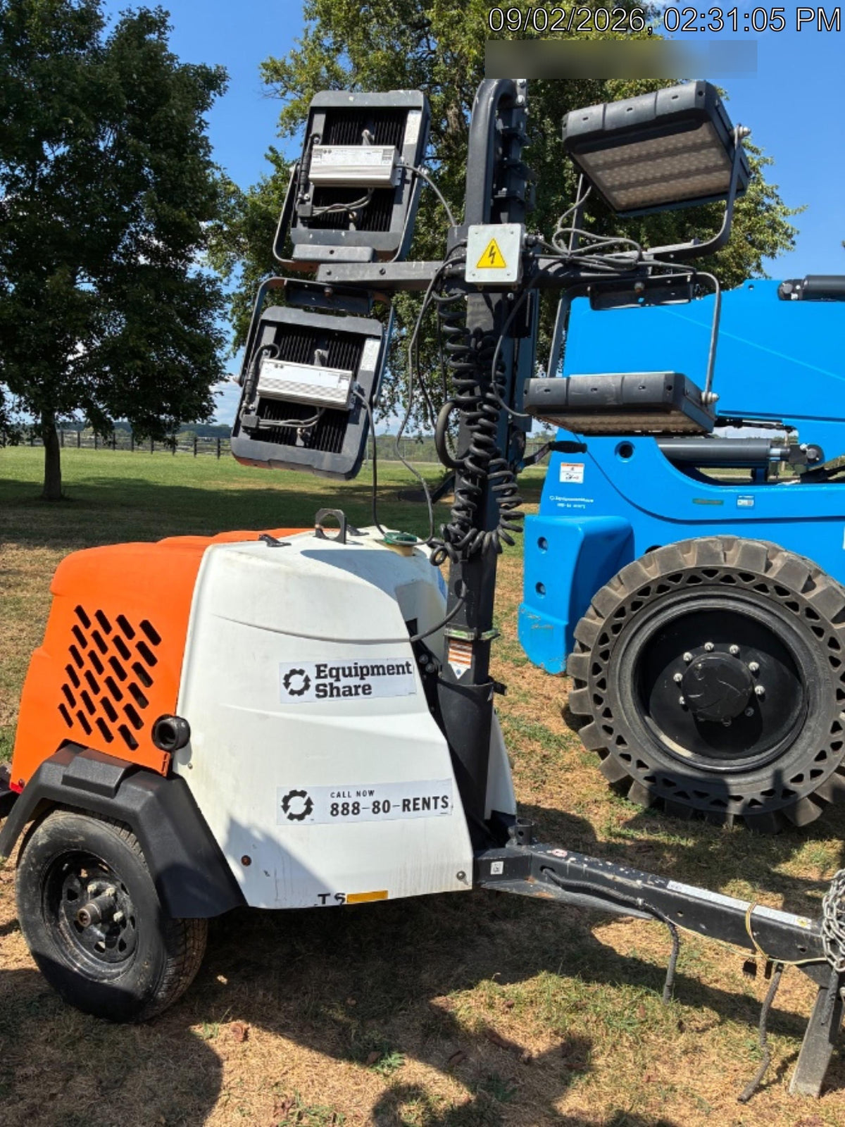 2024 Generac MLT2 Diesel, Flex Switch 120V Input, Powerzone Controller, 
(4) 320W LED Lights, 4kW Generator, 39.9 Gal Fuel Tank, 2" Ball, T3