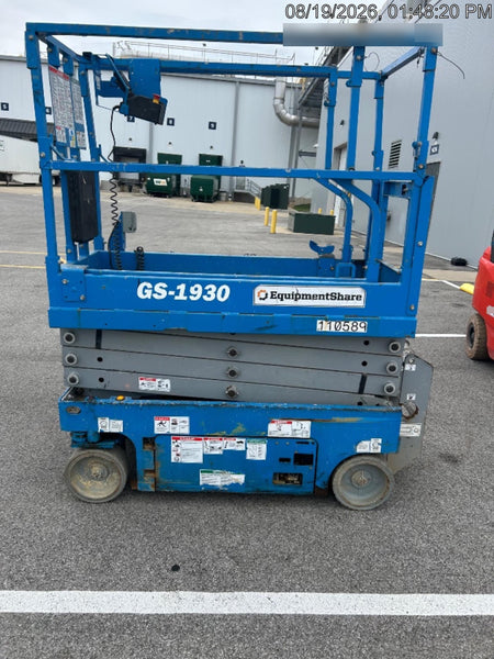 2020 Genie GS-1930 Solid Non Marking Tires, Beacon, Folding rails with half height swing gate