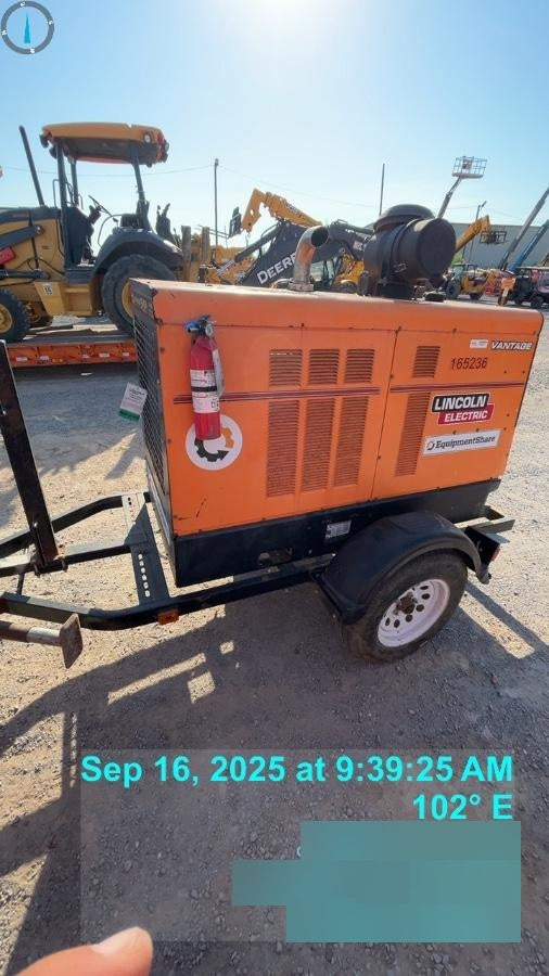 2021 Lincoln Electric Vantage 549X Ready Pak 3, ORANGE (includes trailer, cable rack, fender light kit)