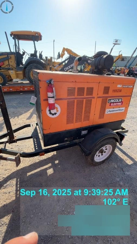 2021 Lincoln Electric Vantage 549X Ready Pak 3, ORANGE (includes trailer, cable rack, fender light kit)