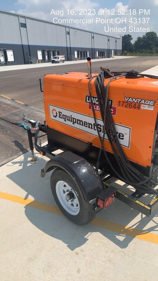 2021 Lincoln Electric Vantage 322 Vantage 322 Ready Pak 3 w/ Decals, ORANGE (includes trailer, cable rack, fender light kit) NO Telematics