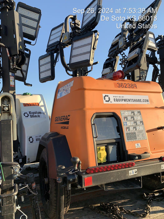 2023 Generac MLT2 Diesel, Flex Switch 120V Input, Powerzone Controller, 
(4) 320W LED Lights, 4kW Generator, 39.9 Gal Fuel Tank, 2" Ball, T3