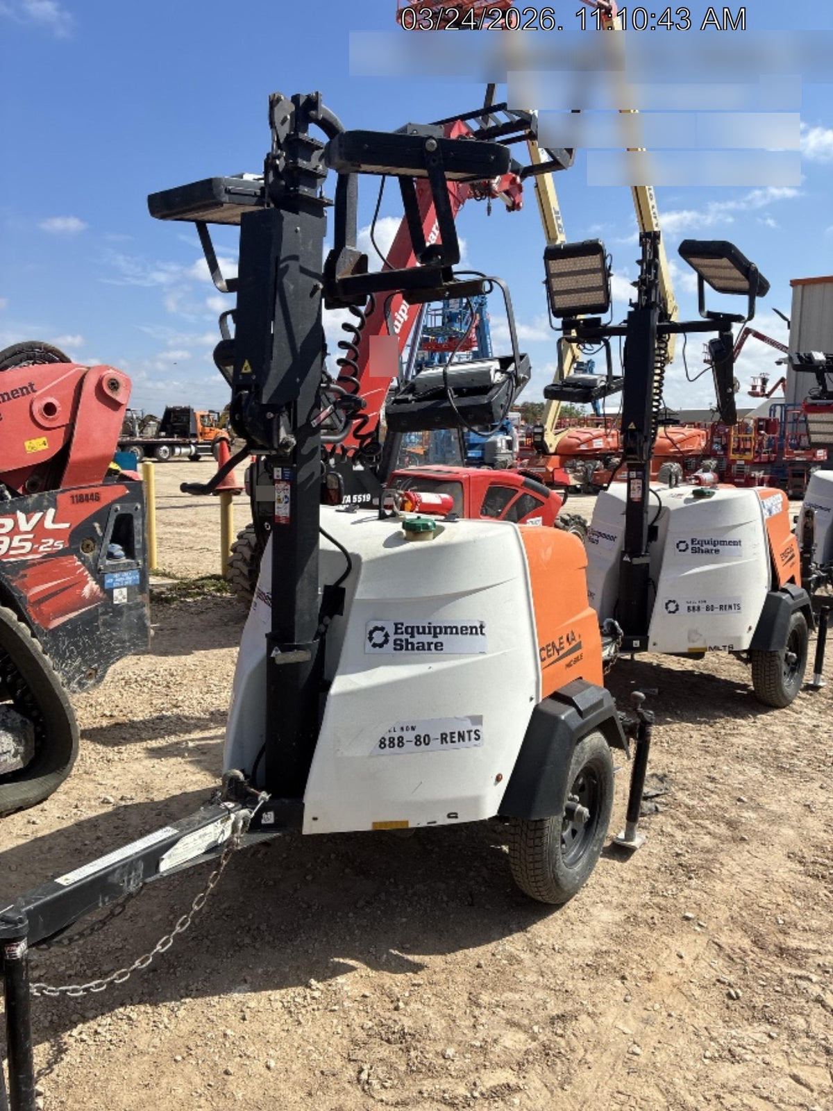 2024 Generac MLT2 Diesel, Flex Switch 120V Input, Powerzone Controller, 
(4) 320W LED Lights, 4kW Generator, 39.9 Gal Fuel Tank, 2" Ball, T3