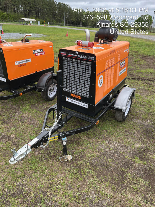 2022 Lincoln Electric Vantage 549X Crosslink Technology, Trailer Mounted, ES Decals, T3