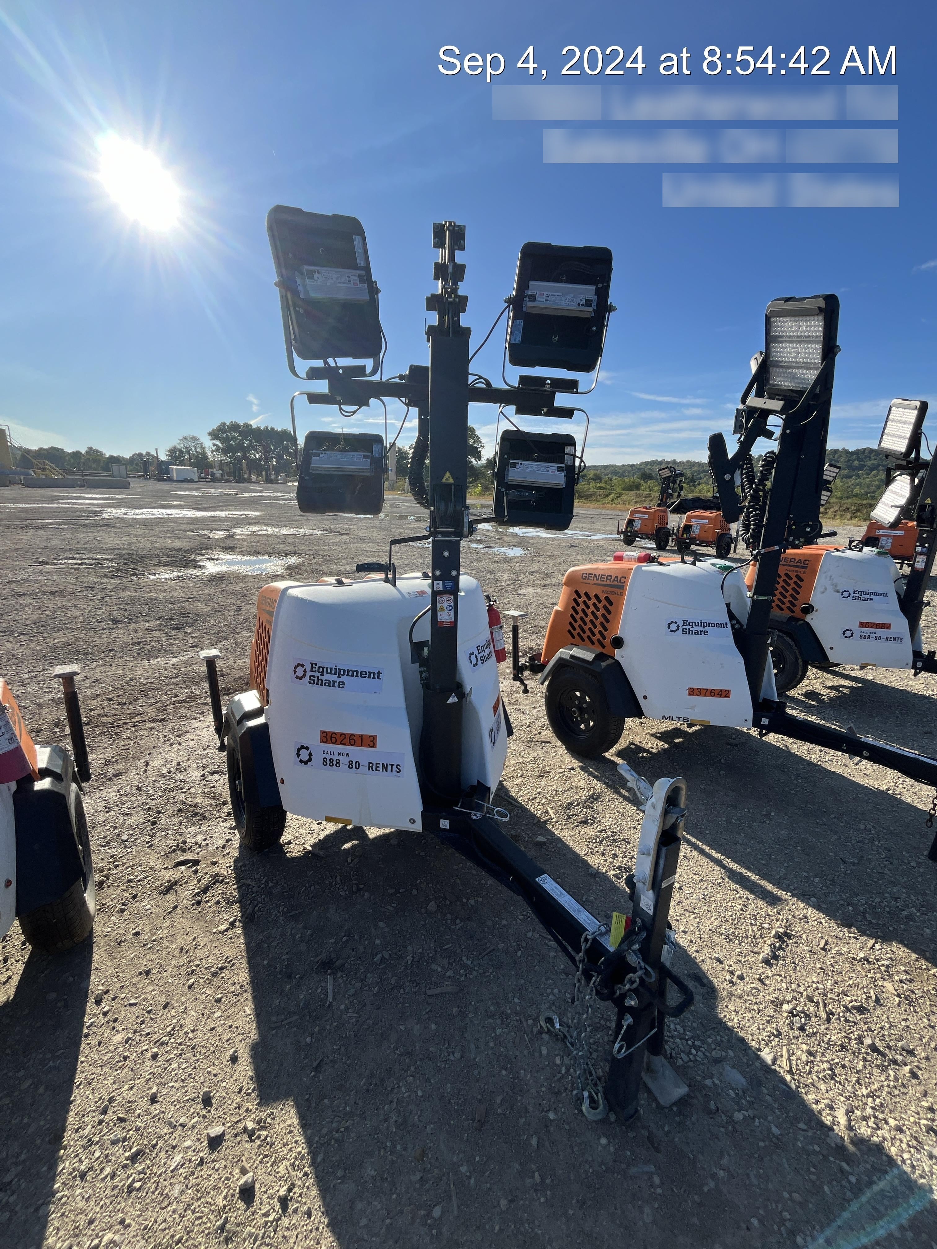 2023 Generac MLT2 Diesel, Flex Switch 120V Input, Powerzone Controller, 
(4) 320W LED Lights, 4kW Generator, 39.9 Gal Fuel Tank, 2" Ball, T3