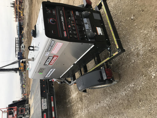 2019 Lincoln Electric Vantage 322 Welder Ready-Pak 3, Two wheel trailer, Fender and Light kit, Cable Rack