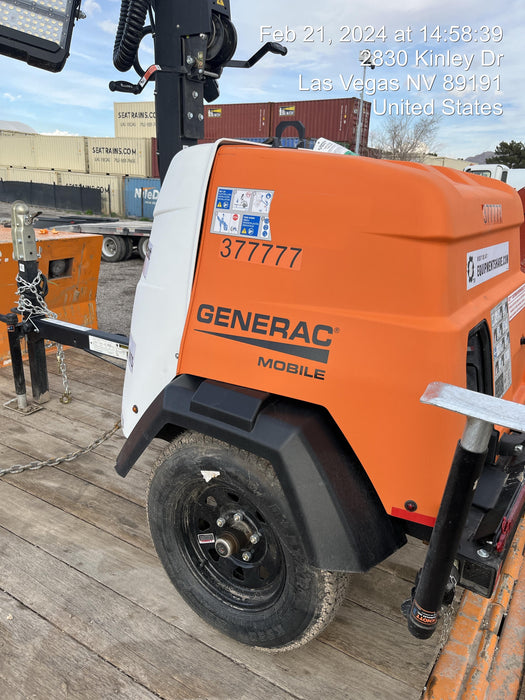 2023 Generac MLT2 Diesel, Flex Switch 120V Input, Powerzone Controller, 
(4) 320W LED Lights, 4kW Generator, 39.9 Gal Fuel Tank, 2" Ball, T3