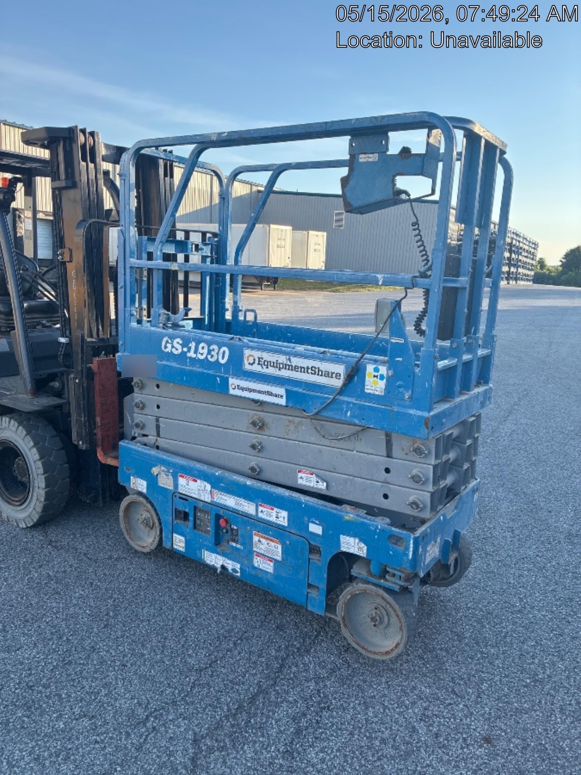 2020 Genie GS-1930 Solid Non Marking Tires, Beacon, Folding rails with half height swing gate