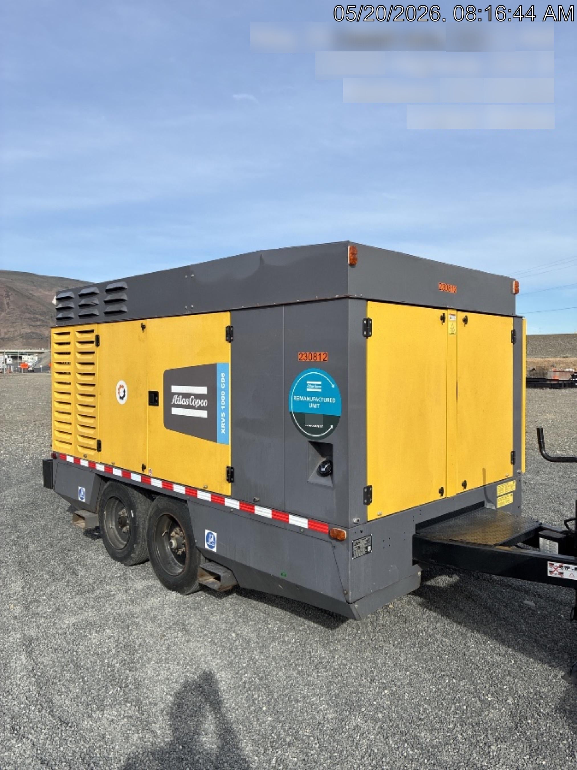 2022 ATLAS COPCO XRVS 1000 Tier 3 Reman
