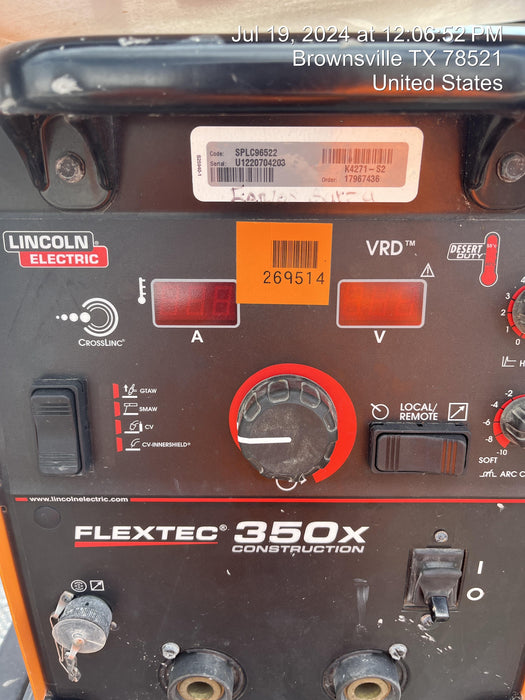 2022 LINCOLN ELECTRIC FLEXTEC 350X