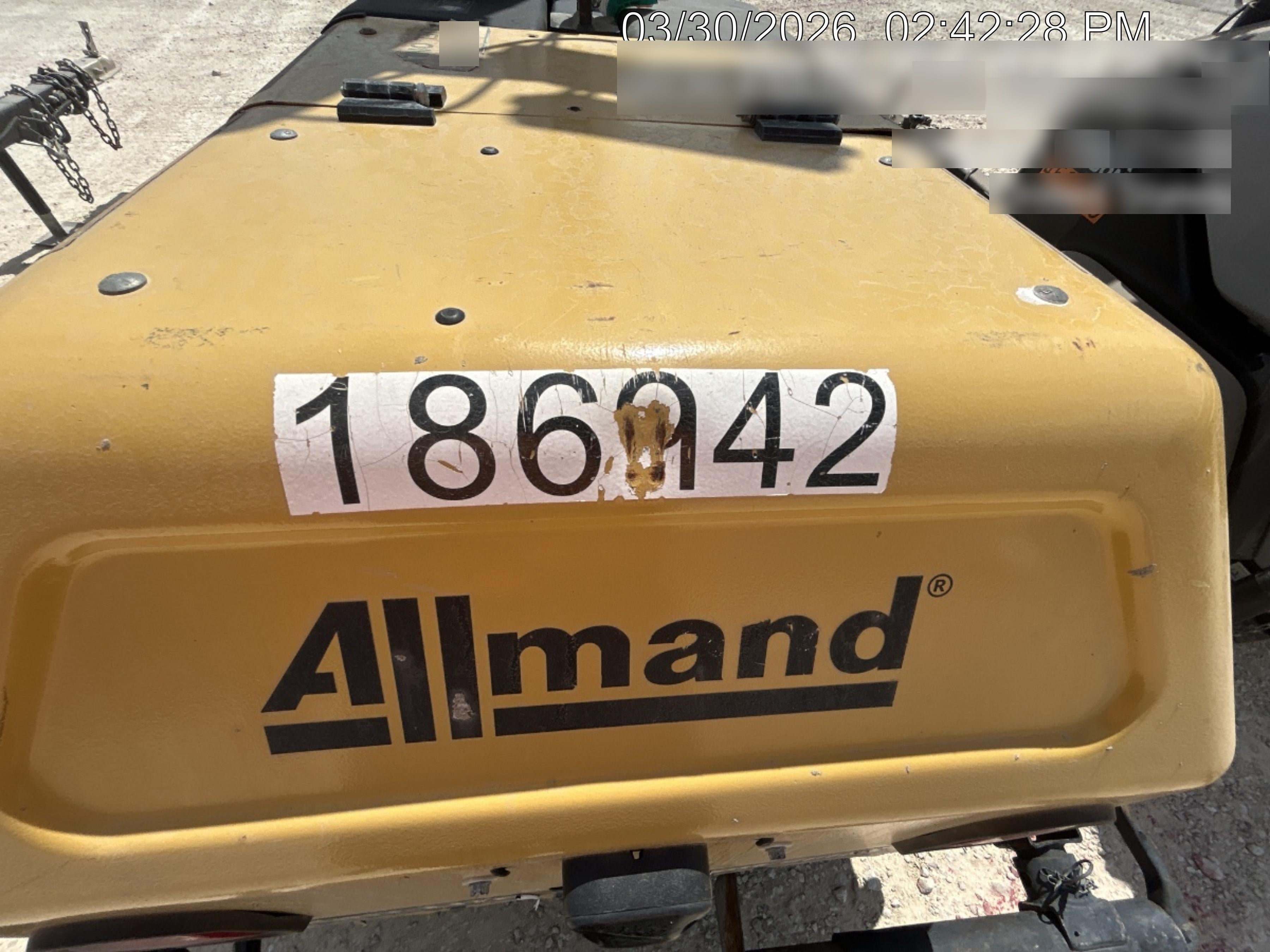 Allmand NLV3GR (4) LED Light Fixture 350W, 23' Vertical Mast, 3kW Prime, Towable, Deep Sea L401, Leveling Jacks, Yanmar T4F 5.8hp