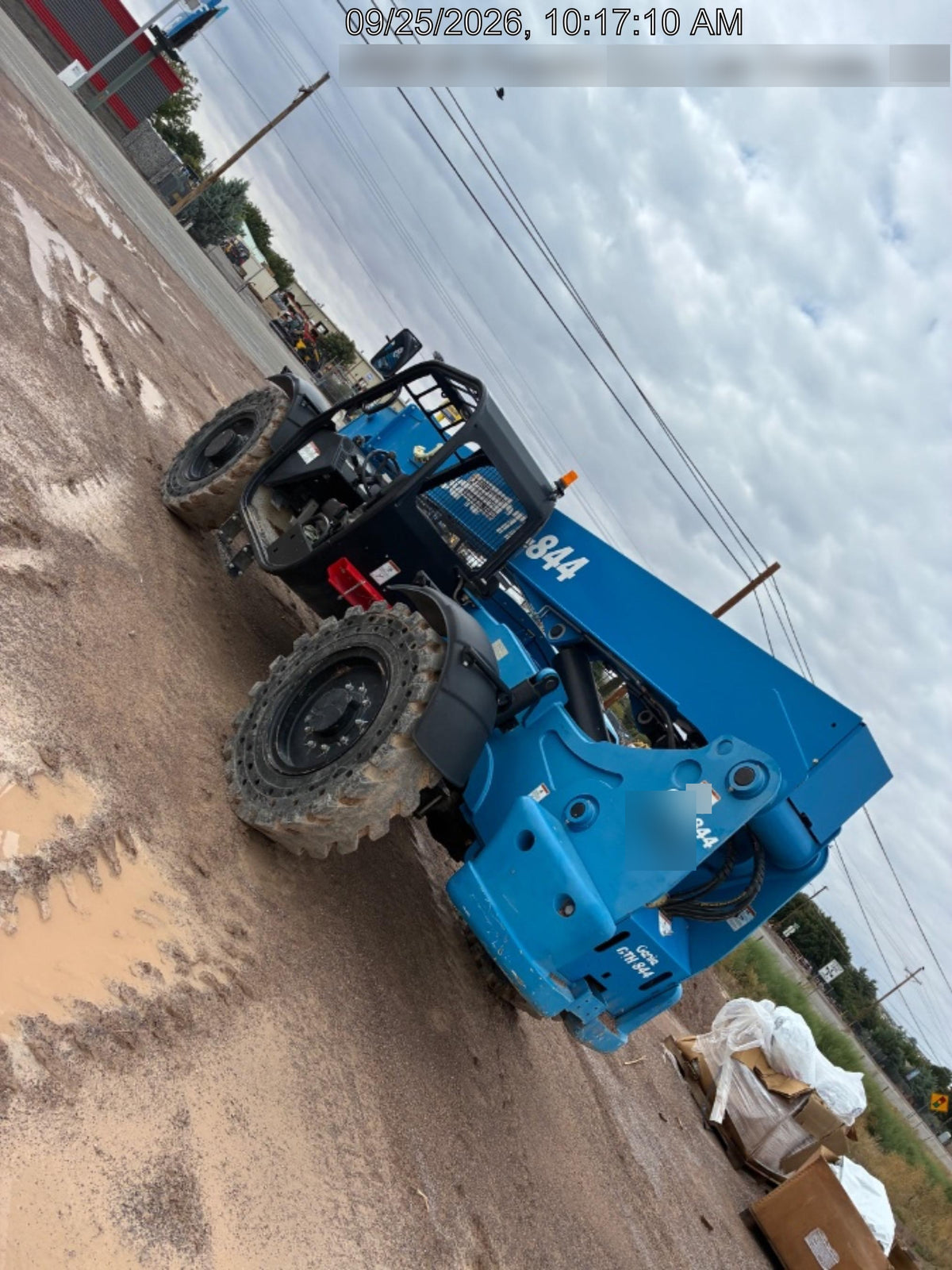 2018 Genie GTH-844 Genie GTH-844 w/ROPS, Work Lights, Solid Tires, RH Cab Mesh, Beacon, 60" Carriage and Forks