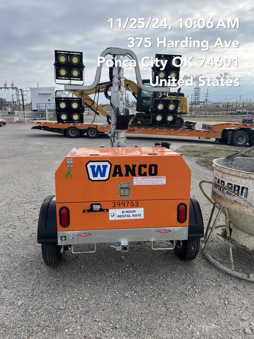 2024 Wanco WLTT-4MM4K Diesel, Deep Sea Controller, Shore Power Plug, Auto Start, (4) 350W LED Floodlights, 4kW Generator, 60 Gal Fuel Tank, 2" Ball, T3