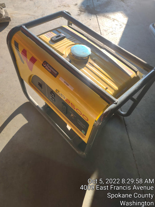 2021 Wacker Neuson GP2500A Standard 2.5kW Generator