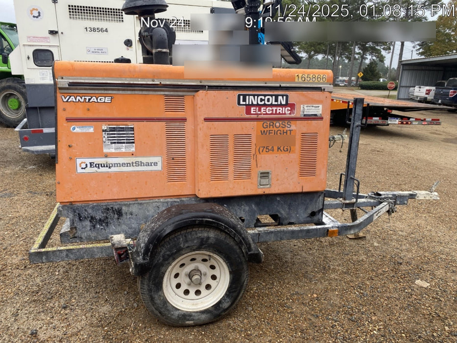 2021 Lincoln Electric Vantage 549X Ready Pak 3, ORANGE (includes trailer, cable rack, fender light kit)