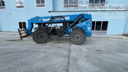 2018 Genie GTH-1056 Genie GTH-1056 w/Open ROPS, Solid Tires, Work Light/Beacon, 60" Carriage and Forks