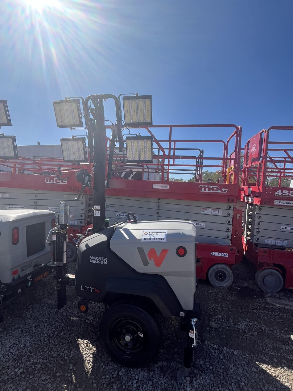 2024 Wacker Neuson LTT4 Diesel, Kohler KDW702, Deep Sea Controller, Auto Start, LED 320W, Bypass Outlet, T3