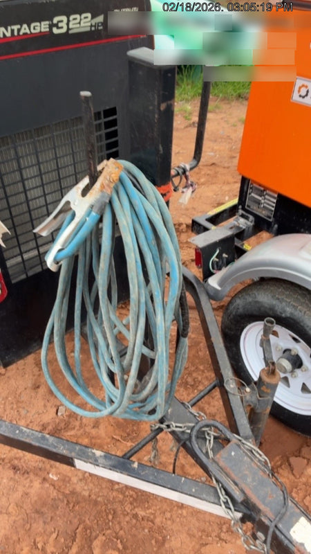 2021 Lincoln Electric Vantage 322 Vantage 322 Ready Pak 3 w/ Decals, ORANGE (includes trailer, cable rack, fender light kit) NO Telematics