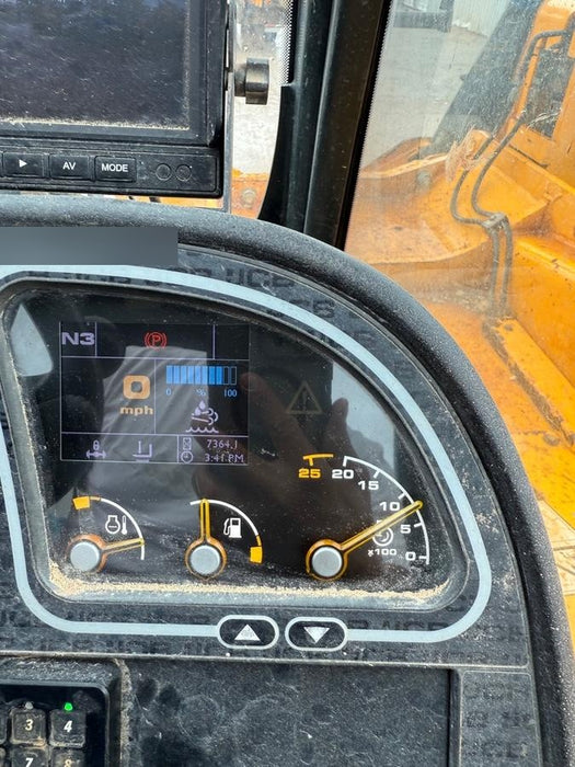 2019 JCB 512-56 Enclosed Cab, 109 HP, Solid Tires, Worklights, Beacon, Aux Hydraulics, Lifting Eye w/60" Carriage/60" Forks