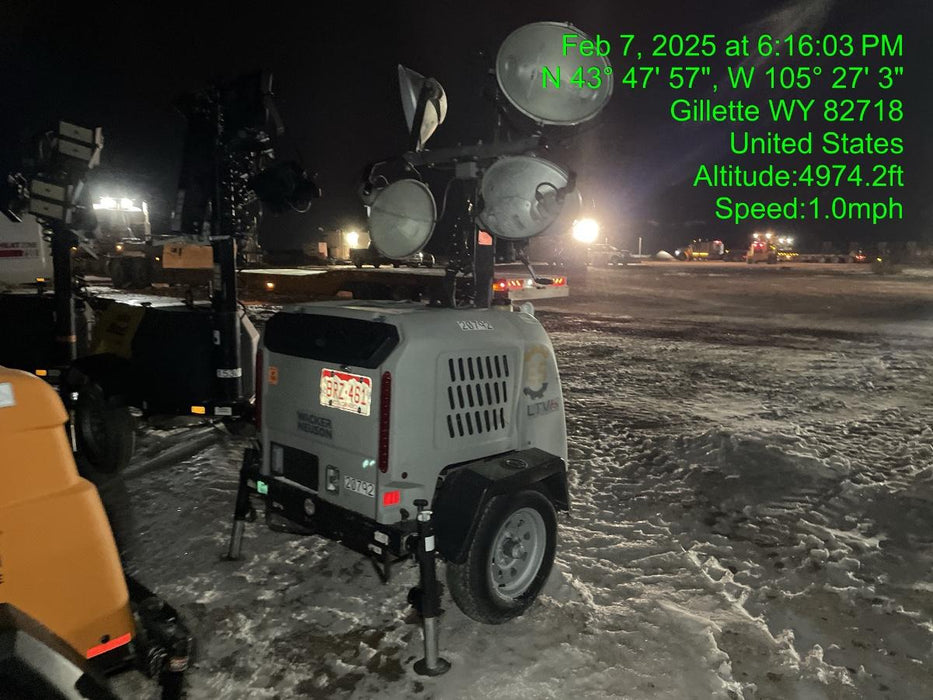 2018 Wacker Neuson LTV6L-MH Wacker Neuson LTV6L Mobile Light Tower w/Fuel Level Sensor Installed