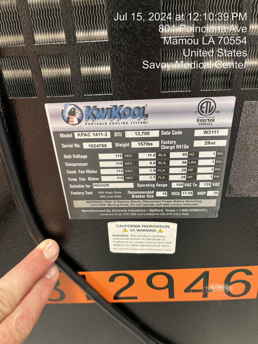 2023 KWIKOOL KPAC1411-2