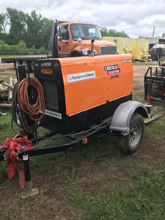 2022 Lincoln Electric LE400 Kubota V1505, Trlr, Cable Rack, Light Kit, ES Decals, T3