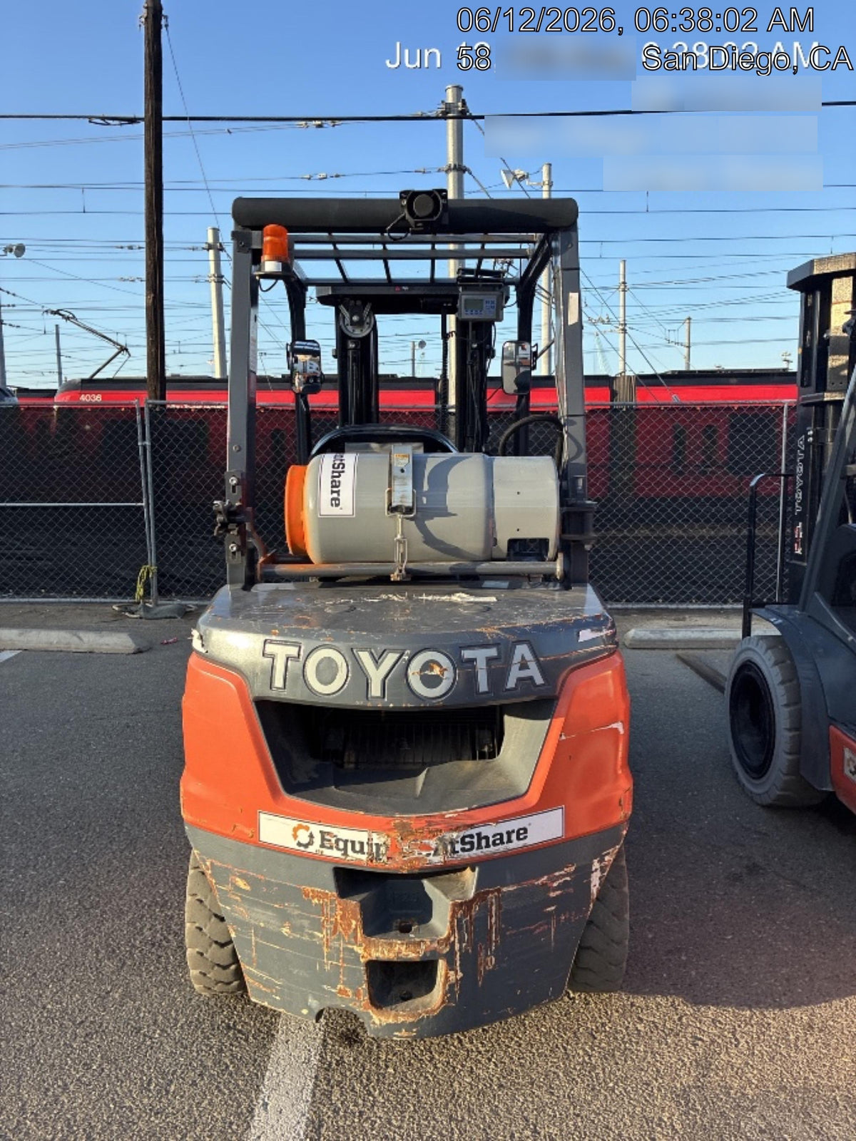 2022 TOYOTA 8FGU25 LP w/ Scale