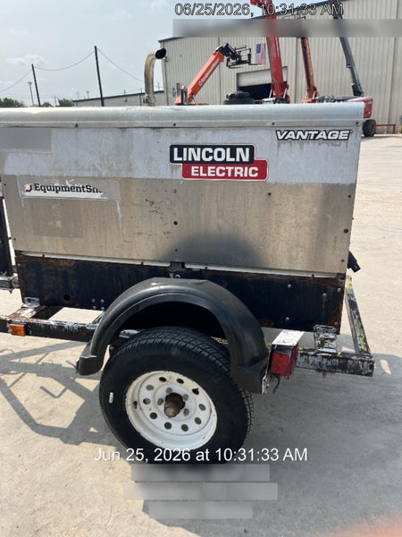 2019 Lincoln Electric Vantage 322 Lincoln Vantage 322 Welder w/Trailer, Light Kit, Cable Rack