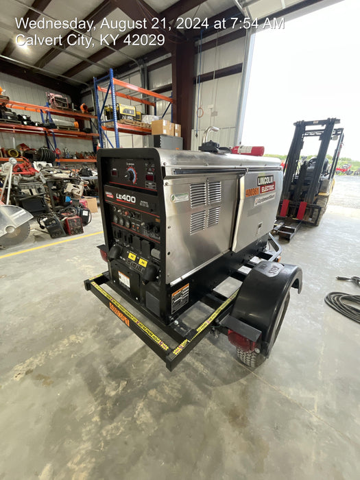 2024 Lincoln Electric LE400 Kubota V1505, Trlr, Cable Rack, Light Kit, ES Decals, T3