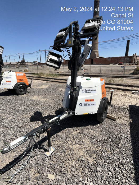 2023 Generac MLT2 Diesel, Flex Switch 120V Input, Powerzone Controller, 
(4) 320W LED Lights, 4kW Generator, 39.9 Gal Fuel Tank, 2" Ball, T3