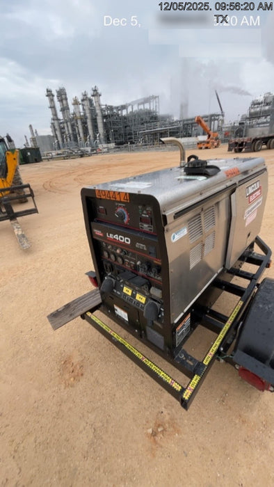 2025 Lincoln Electric LE400 Diesel, Kubota V1505, 22 HP, Trlr, Cable Rack, Light Kit, ES Decals, T3