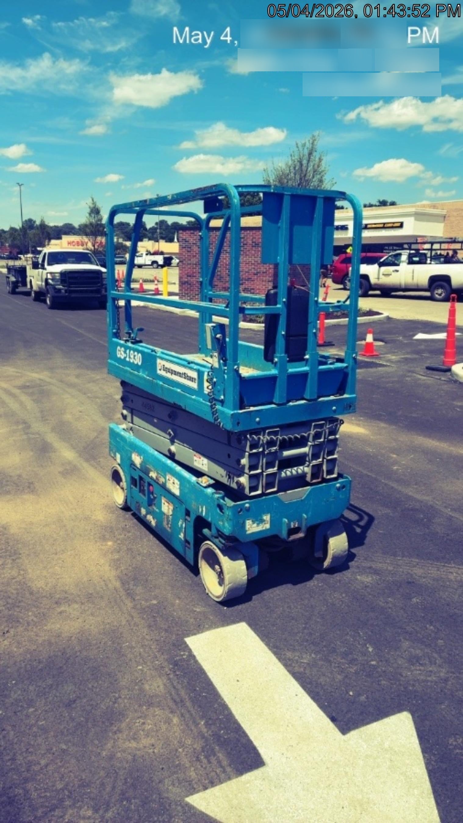 2019 Genie GS-1930 Fixed rails with chain Entry