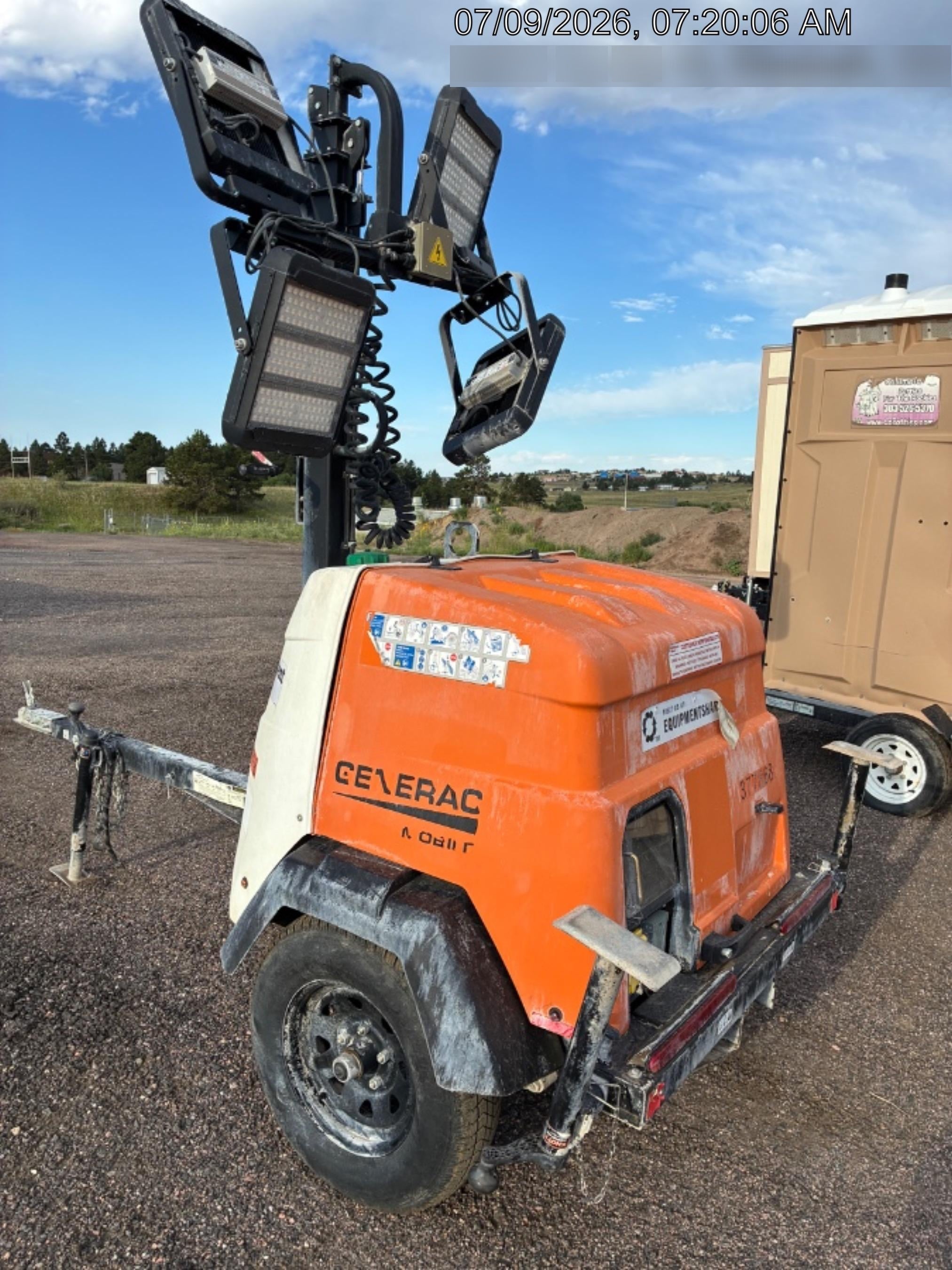 2023 Generac MLT2 Diesel, Flex Switch 120V Input, Powerzone Controller, 
(4) 320W LED Lights, 4kW Generator, 39.9 Gal Fuel Tank, 2" Ball, T3