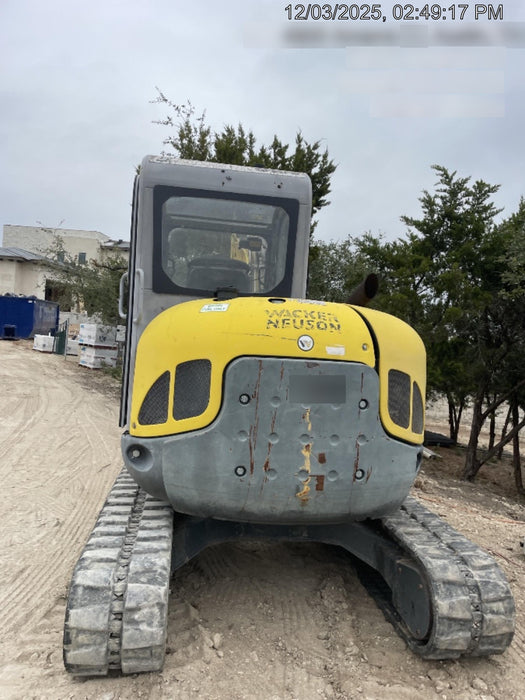 2018 Wacker Neuson EZ53 Wacker Neuson EZ53 12K Excavator, TRK,LGD,CAB,PC, Manual QC, Hydraulic Thumb, Buckets: 24", 18 12"
