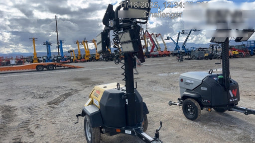 2022 Allmand NLV3GR (4) LED Light Fixture 350W, 23' Vertical Mast, 3kW Prime, Towable, ES Decals, T3