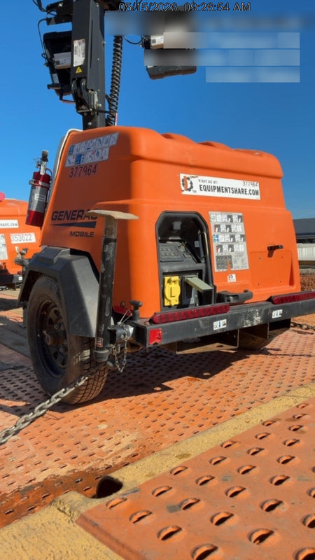 2023 Generac MLT2 Diesel, Flex Switch 120V Input, Powerzone Controller, 
(4) 320W LED Lights, 4kW Generator, 39.9 Gal Fuel Tank, 2" Ball, T3