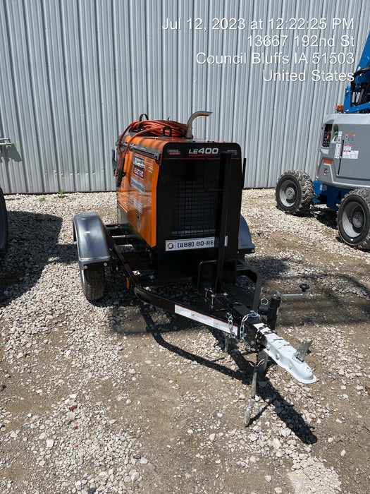 2022 Lincoln Electric LE400 Kubota V1505, Trlr, Cable Rack, Light Kit, ES Decals, T3