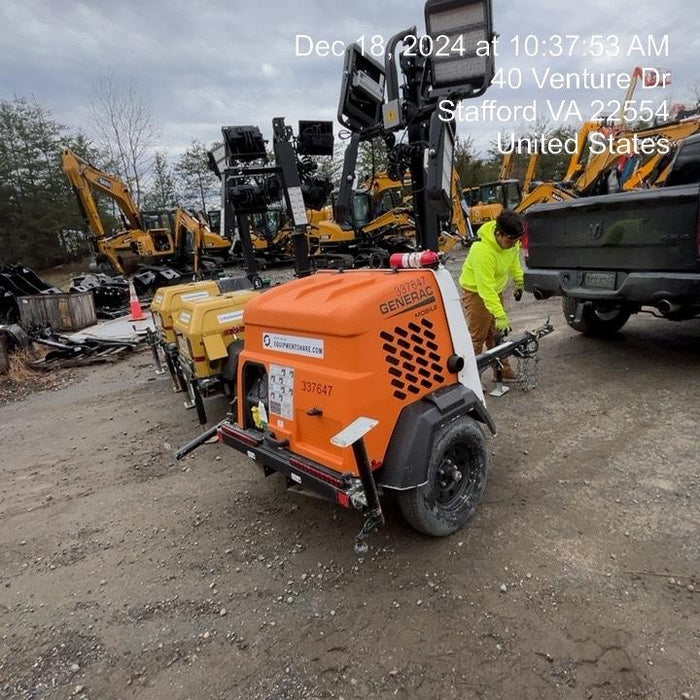 2023 Generac MLT2 Diesel, Flex Switch 120V Input, Powerzone Controller, (4) 320W LED Lights, 4kW Generator, 39.9 Gal Fuel Tank, 2" Ball, T3
