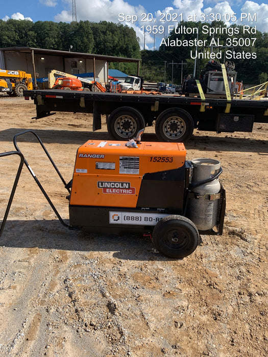 2021 Lincoln Electric Ranger 305 LPG LPG One-Pak (includes undercarriage, tank holder & tank strap) ORANGE
