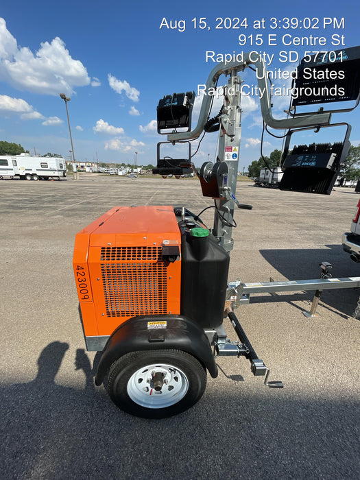 2024 Wanco WLTT-4MM4K Diesel, Deep Sea Controller, Shore Power Plug, Auto Start, (4) 350W LED Floodlights, 4kW Generator, 60 Gal Fuel Tank, 2" Ball, T3