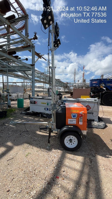 2024 Wanco WLTT-4MM4K Diesel, Deep Sea Controller, Shore Power Plug, Auto Start, (4) 350W LED Floodlights, 4kW Generator, 60 Gal Fuel Tank, 2" Ball, T3